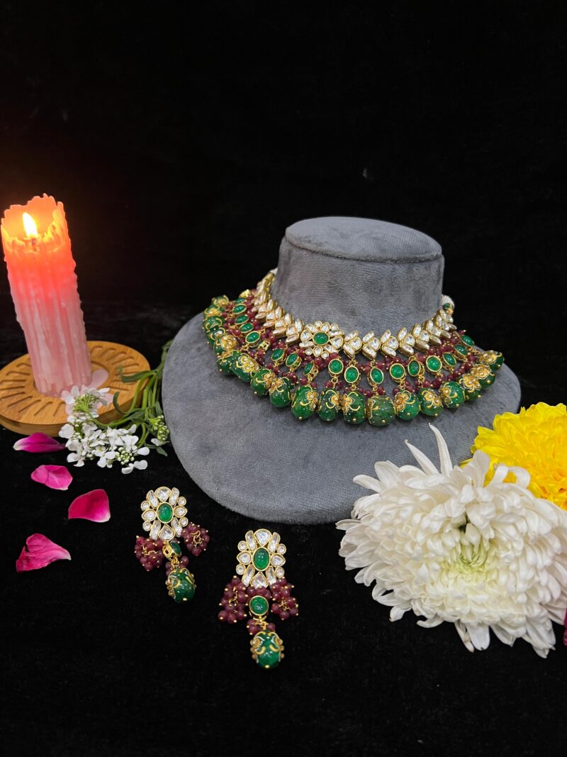 Aabhushan Kanthi Necklace Set - Image 4