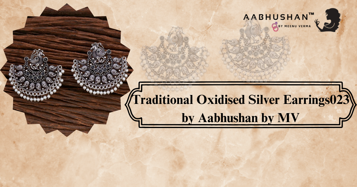 Traditional Oxidised Silver Earrings023 by Aabhushan by MV: A Timeless Blend of Heritage and Craftsmanship